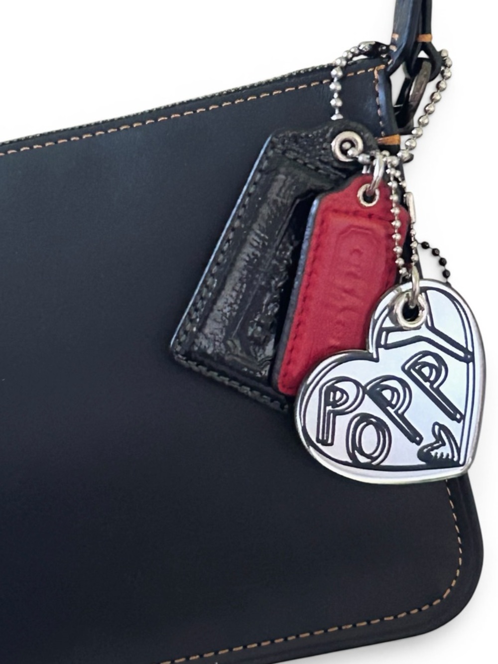 COACH Poppy Hang Tag Cluster Bag Charm